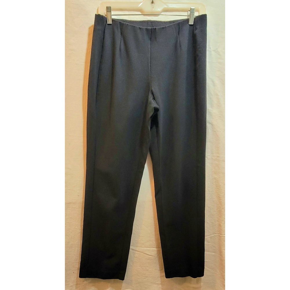 J Jill Ponte Slim Leg Black Pull‎ On Pants Size Petite Small Stretch Ankle